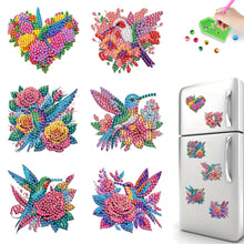 Load image into Gallery viewer, 6Pcs Acrylic Animals Diamond Painting Refrigerator Magnet for Fridge Whiteboards