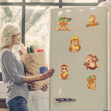 Load image into Gallery viewer, 6Pcs Acrylic Animals Diamond Painting Refrigerator Magnet for Fridge Whiteboards