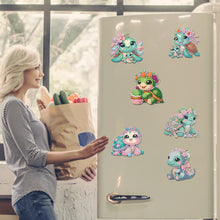 Load image into Gallery viewer, 6Pcs Acrylic Animals Diamond Painting Refrigerator Magnet for Fridge Whiteboards