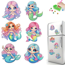 Load image into Gallery viewer, 6Pcs Acrylic Animals Diamond Painting Refrigerator Magnet for Fridge Whiteboards