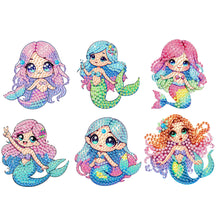 Load image into Gallery viewer, 6Pcs Acrylic Animals Diamond Painting Refrigerator Magnet for Fridge Whiteboards