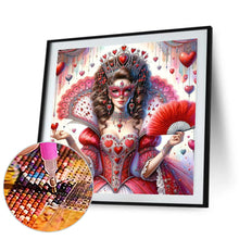 Load image into Gallery viewer, Diamond Painting - Full Round - Red Masked Girl (40*40CM)