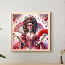Load image into Gallery viewer, Diamond Painting - Full Round - Red Masked Girl (40*40CM)