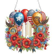 Load image into Gallery viewer, Independence Day Balloon 2D Flat DIY Diamond Art Pendant Wall Decor for Home