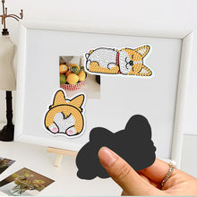 Load image into Gallery viewer, 5Pcs Diamond Painting Refrigerator Magnets Diamond Art Kits for Adults (Dog)