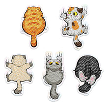 Load image into Gallery viewer, 5Pcs Diamond Painting Refrigerator Magnets Diamond Art Kits for Adults (Cat B)