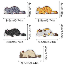 Load image into Gallery viewer, 5Pcs Diamond Painting Refrigerator Magnets Diamond Art Kits for Adults (Cat C)