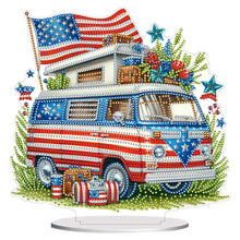 Load image into Gallery viewer, Acrylic Special Shape Independence Day RV DIY Diamond Painting Ornament