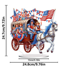 Load image into Gallery viewer, Acrylic Special Shape Independence Day Carriage Diamond Painting Ornament