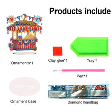 Load image into Gallery viewer, Acrylic Special Shape Independence Day Popcorn Stand Diamond Painting Ornament