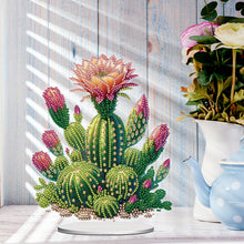 Load image into Gallery viewer, Acrylic Special Shape Cactus Pots Desktop Diamond Art Kits for Home Office Decor