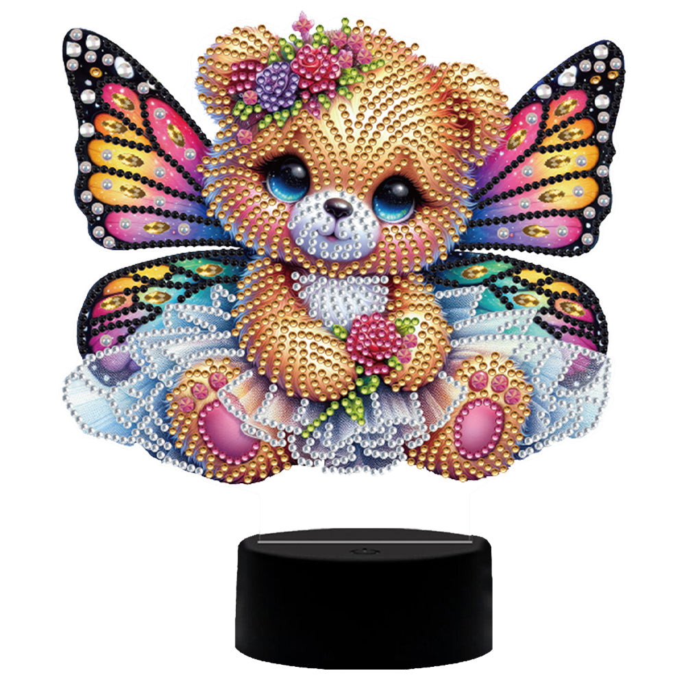 Butterfly Animal Diamond Painting Night Light Diamond Art Lamp Home Decoration