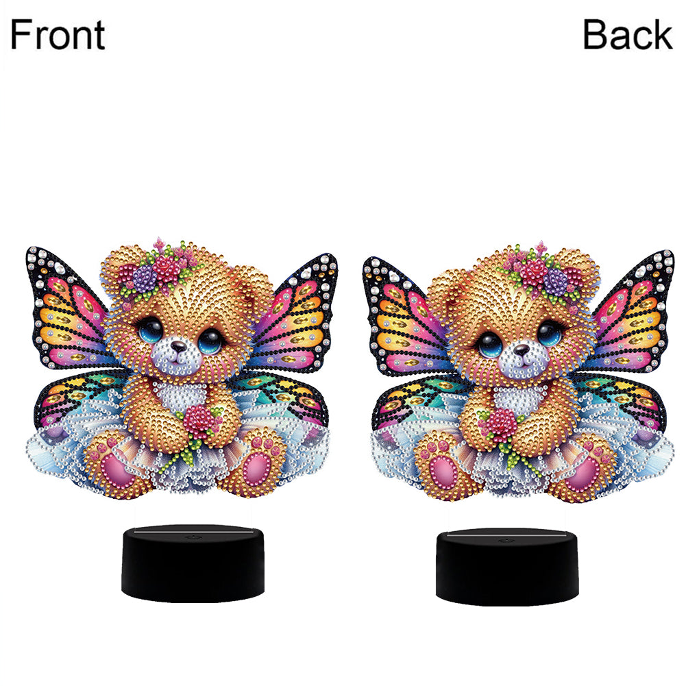 Butterfly Animal Diamond Painting Night Light Diamond Art Lamp Home Decoration
