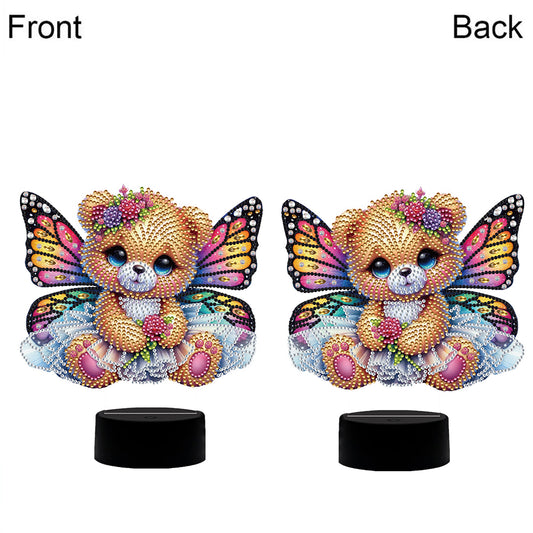 Butterfly Animal Diamond Painting Night Light Diamond Art Lamp Home Decoration
