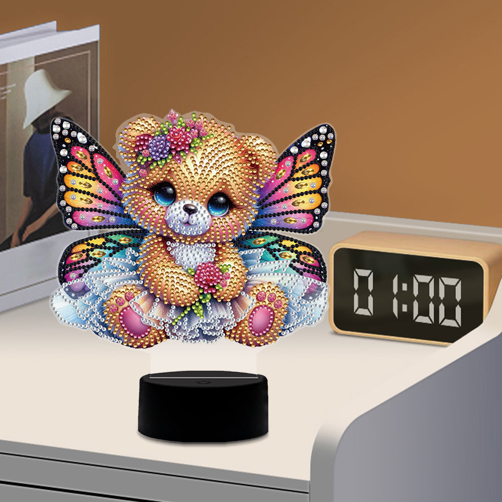 Butterfly Animal Diamond Painting Night Light Diamond Art Lamp Home Decoration