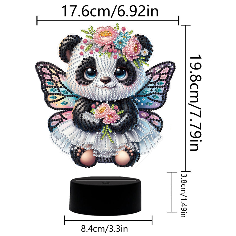 Butterfly Animal Diamond Painting Night Light Diamond Art Lamp Home Decoration