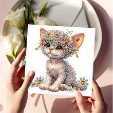 Load image into Gallery viewer, 6pcs Diamond Art Cards DIY Diamond Painting Gift Card Diamond Art Greeting Cards