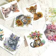 Load image into Gallery viewer, 6pcs Diamond Art Cards DIY Diamond Painting Gift Card Diamond Art Greeting Cards