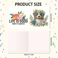 Load image into Gallery viewer, 6pcs Diamond Art Cards DIY Diamond Painting Gift Card Diamond Art Greeting Cards