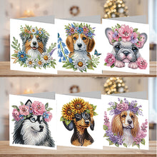 Load image into Gallery viewer, 6pcs Diamond Art Cards DIY Diamond Painting Gift Card Diamond Art Greeting Cards