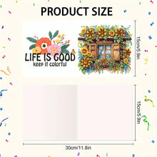 Load image into Gallery viewer, 6pcs Diamond Art Cards DIY Diamond Painting Gift Card Diamond Art Greeting Cards