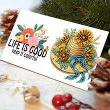 Load image into Gallery viewer, 6pcs Diamond Art Cards DIY Diamond Painting Gift Card Diamond Art Greeting Cards