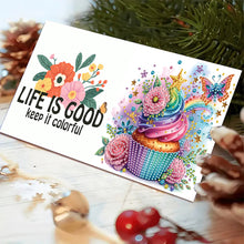 Load image into Gallery viewer, 6pcs Diamond Art Cards DIY Diamond Painting Gift Card Diamond Art Greeting Cards
