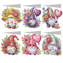 Load image into Gallery viewer, 6pcs Diamond Art Cards DIY Diamond Painting Gift Card Diamond Art Greeting Cards