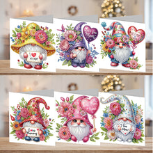 Load image into Gallery viewer, 6pcs Diamond Art Cards DIY Diamond Painting Gift Card Diamond Art Greeting Cards