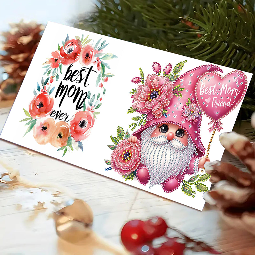 6pcs Diamond Art Cards DIY Diamond Painting Gift Card Diamond Art Greeting Cards