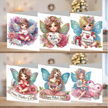 Load image into Gallery viewer, 6pcs Diamond Art Cards DIY Diamond Painting Gift Card Diamond Art Greeting Cards