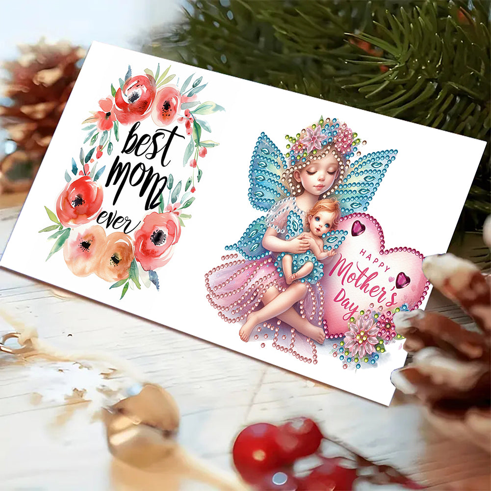 6pcs Diamond Art Cards DIY Diamond Painting Gift Card Diamond Art Greeting Cards