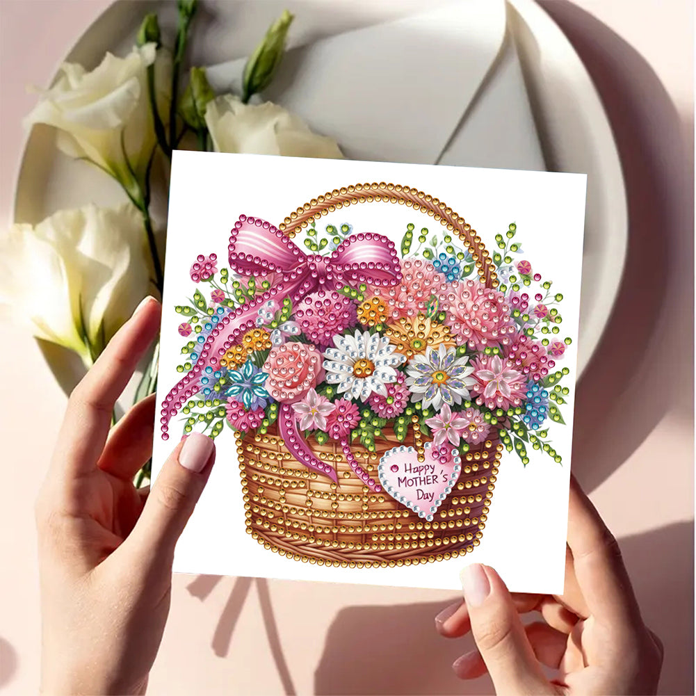 6pcs Diamond Art Cards DIY Diamond Painting Gift Card Diamond Art Greeting Cards