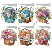 Load image into Gallery viewer, 6pcs Diamond Art Cards DIY Diamond Painting Gift Card Diamond Art Greeting Cards