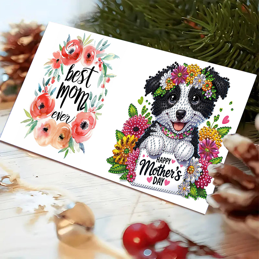 6pcs Diamond Art Cards DIY Diamond Painting Gift Card Diamond Art Greeting Cards