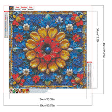 Load image into Gallery viewer, Diamond Painting - Full Round - Glass Style Flowers (40*40CM)