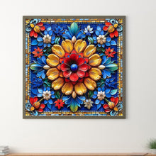 Load image into Gallery viewer, Diamond Painting - Full Round - Glass Style Flowers (40*40CM)