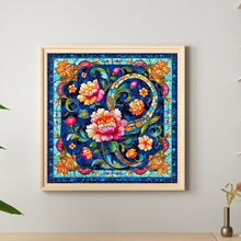 Load image into Gallery viewer, Diamond Painting - Full Round - Glass Style Flowers (40*40CM)