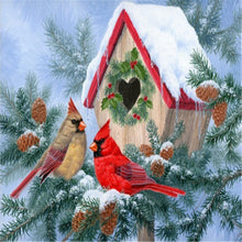 Load image into Gallery viewer, Diamond Painting - Full Square - Winter Cardinal (50*40CM)