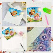 Load image into Gallery viewer, 6Pcs Animals DIY Diamond Painting Card Diamond Drawing Card for Adults Beginners