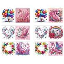 Load image into Gallery viewer, 6Pcs Animals DIY Diamond Painting Card Diamond Drawing Card for Adults Beginners
