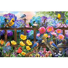 Load image into Gallery viewer, Diamond Painting - Full Square - Birds On Fence (60*40CM)