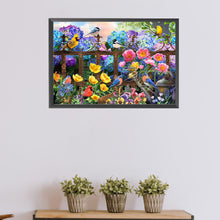 Load image into Gallery viewer, Diamond Painting - Full Square - Birds On Fence (60*40CM)