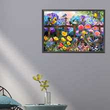 Load image into Gallery viewer, Diamond Painting - Full Square - Birds On Fence (60*40CM)