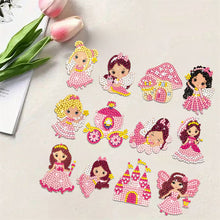 Load image into Gallery viewer, 12Pcs Castle Princess DIY Diamond Painting Stickers Arts Diamond Mosaic Sticker
