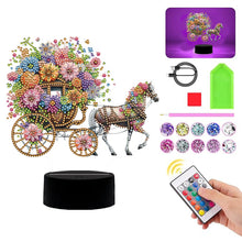 Load image into Gallery viewer, Flower Diamond Painting Night Light 5D DIY Diamond Painting Lamp Home Decoration