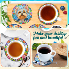 Load image into Gallery viewer, 6pcs Dog DIY Diamond Painting Coasters Kits with Holder for Adult Beginner