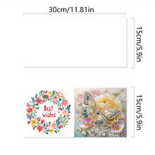 Load image into Gallery viewer, 6pcs DIY Diamond Art Greeting Cards 5D Rhinestone Arts Greetings Birthday Card