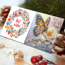 Load image into Gallery viewer, 6pcs DIY Diamond Art Greeting Cards 5D Rhinestone Arts Greetings Birthday Card