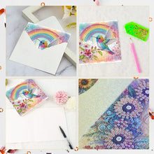 Load image into Gallery viewer, 6pcs DIY Diamond Art Greeting Cards 5D Rhinestone Arts Greetings Birthday Card